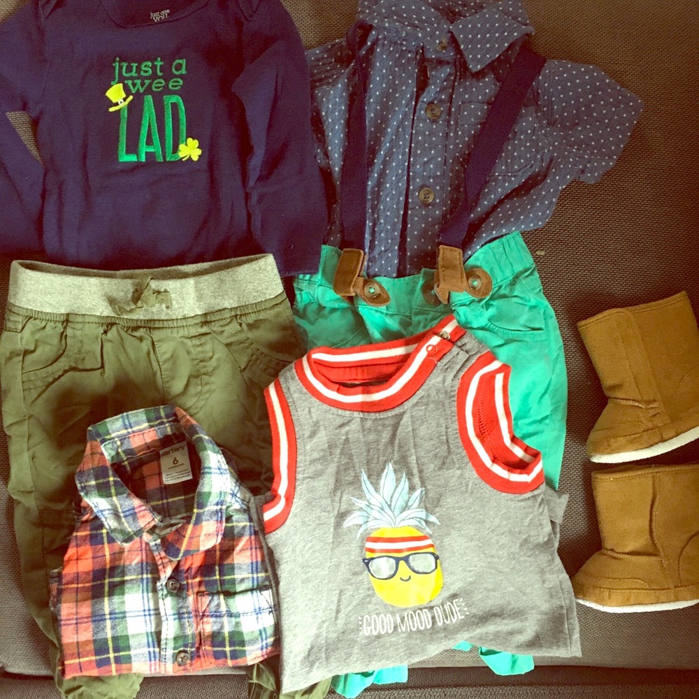 Baby boy 6-9 mo Carters Cat & Jack SPRING EASTER